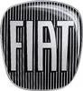 Fiat 3D nálepka náhradný diel logo čierna pre Bravo 2 kusy, Náhľad obrázku produktu 1
