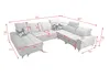 U-förmiges Sofa Wohnlandschaft Couch U-Form GOLD VIII Farbe Produktbild-Vorschau 4