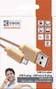 USB Kabel 2.0 A Stecker - Micro B Stecker 1m, gold Produktbild-Vorschau