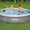 Bestway runder aufblasbarer Fast-Set-Pool – Rattan-Druck – Produktbild-Vorschau 2