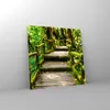 Bilder auf glas - Asien natur park brücke - 30x30cm - Produktbild-Vorschau 4