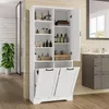 Mobiletto da bagno Sweiko 78 x 35 x 172 cm, vernice Anteprima dell’immagine prodotto 1