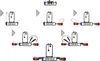 A diagram showing the step-by-step assembly of a bicycle rack. Podgląd zdjęcia produktu