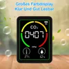 3-in-1-Luftqualitätsmonitor für Innenräume, CO₂-Detektor, Produktbild-Vorschau 4