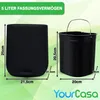 YourCasa® Mülleimer Bad [5L] - Elegantes Design - Produktbild-Vorschau 3