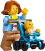 A Lego mother pushing a Lego baby in a stroller. Produktbild-Vorschau