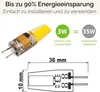 LUMILED LED Lampen G4 10er Set Leuchtmittel 3W = 30W 4000K Produktbild-Vorschau 5