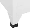 vidaXL Armadietto bianco 90x45x180 cm in acciaio Anteprima dell’immagine prodotto 9