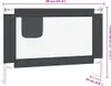 vidaXL Chránič postele pro batolata Dark Grey 90x25 cm Náhled obrázku produktu 8