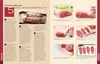A two-page spread from a cookbook or grilling guide, featuring instructions and images related to grilling steaks. Anteprima dell’immagine prodotto