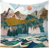 150 cm x 200 cm Západ slnka gobelín Strom gobelín tkanina Náhľad obrázku produktu 1