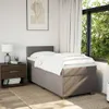 Boxspringbett mit Matratze Taupe 100x200 cm Stoff Produktbild-Vorschau 4