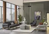 Sofagarnitur 431 Sitz 2x Hocker Sofa Set 5tlg Luxus Produktbild-Vorschau 3