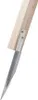 A wooden post with a metal spike attached to the bottom, designed to be driven into the ground. Produktbild-Vorschau