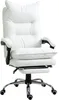 A white ergonomic office chair with a footrest is shown against a white background. Produktbild-Vorschau