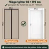 Sekey Fliegengitter Balkontür mit Magnet Insektenschutz Tür Produktbild-Vorschau 6