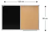 Tablica COMBI czarna magnetyczna korkowa 120x90 cm rama Podgląd zdjęcia produktu 4