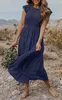 ASKSA Damen Elegant Kleid Maxikleid A-Linie Swing Boho Produktbild-Vorschau 5