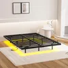 okwish Schwebebett 140x200 Metallbett mit LED-Lichtleiste Produktbild-Vorschau 5
