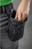 A person's hand reaches into a black tool pouch attached to a belt, holding screws. Produktbild-Vorschau