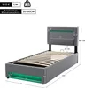 A diagram of a bed with dimensions and specifications. Náhľad obrázku produktu