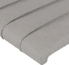 vidaXL Čelá postele Svetlosivé 200x5x78/88 cm Látkové Náhľad obrázku produktu 4