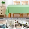 Tovaglia ovale 160 x 220 cm in giallo per tavolo da pranzo Anteprima dell’immagine prodotto 2