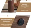 Runder Beistelltisch 30 cm, Walnuss-Optik, MDF, Produktbild-Vorschau 9