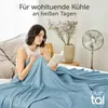 Blumtal Kühldecke 200x230 cm - Bambus Sommerdecke für Sofa Produktbild-Vorschau 4