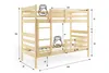 Interbeds Etagenbett Hochbett 200x90cm Stockbett Holzbett Produktbild-Vorschau 3
