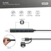 DIGITUS DA-70235 USB 3.0 hub, 4 poorten, slank model, zwart Productafbeelding-voorbeeld 3
