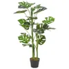 vidaXL Sztuczna roślina Monstera z doniczką zieloną 100 cm Podgląd zdjęcia produktu 2