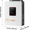 VEVOR 3000W Hybrid-Wechselrichter, 24V DC auf 230V AC, mit Produktbild-Vorschau 8