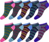 OCERA 10 Paar Damen Sneaker Socken mit buntem Produktbild-Vorschau 2