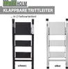 Alu Trittleiter 3-stufig silber klappbar 150 kg Anti-Rutsch Produktbild-Vorschau 9