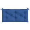 vidaXL Záhradná lavička modrá 110x50x7 cm Oxford Fabric Náhľad obrázku produktu 4