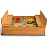FCH: Sabbiera con panche e coperchio, dimensioni 110x110x21 Anteprima dell’immagine prodotto 3