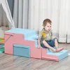 HOMCOM Bouwstenen set, 2-delig, herbruikbaar ontwerp, roze Productafbeelding-voorbeeld 2