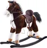 A plush rocking horse on a white background. Voir les images du produit