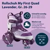 HUDORA Rollschuh My First Quad in Größe 26-29 - Lavender - Produktbild-Vorschau 11
