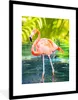 MuchoWow® MuchoWow® Gerahmtes Poster Flamingo in der Produktbild-Vorschau 1