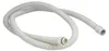 A white corrugated hose is laid out on a white background. Anteprima dell’immagine prodotto