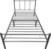 A metal bed frame on a white background. Produktbild-Vorschau