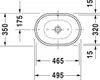DURAVIT Aufsatzwaschbecken Design Classics 49,5 x 35 cm Produktbild-Vorschau 2