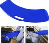 A blue transfer board is shown in a collage with close-ups of it being used to help a person transfer from a wheelchair. Produktbild-Vorschau