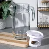 Krug für Getränke, Wasser, Saft, Limonade, Glas mit Deckel, Produktbild-Vorschau 6