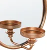 BELIANI Wandkerzenhalter Gold Metall mit Spiegel Hängend Produktbild-Vorschau 8