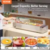 Scaldavivande commerciale VEVOR con 6 contenitori (5 Qt / Anteprima dell’immagine prodotto 2