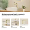 EMKE Koupelnová baterie šampaňské zlato 195x173x46mm, Náhled obrázku produktu 6