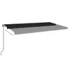 Markise Automatisch Einziehbar 600x350 cm Anthrazit Produktbild-Vorschau 3